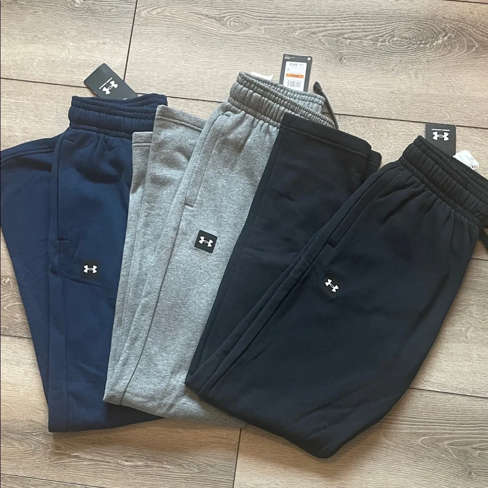 Under Armour Mens Sweatpants - Blue, Gray, Black - Picture 1 of 8